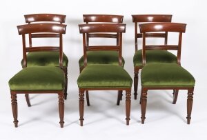 Antique Set 6 Regency Period Dining Chairs C1820 19th Century