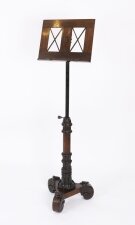 Antique William IV Gonçalo Alves Tripod Music Stand 19th Century