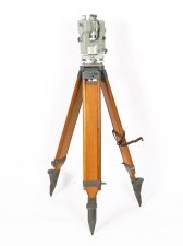 Vintage Carl Zeiss & 39 Theo 010& 39 Theodolite & Tripod & Case mid 20th C