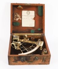 Antique Heath & Co lacquered brass vernier sextant. 19th Century | Ref. no. A4785 | Regent Antiques