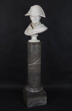 Fine Antique Napoleon Bonaparte Marble Bust & Pedestal Early19th C 169cm