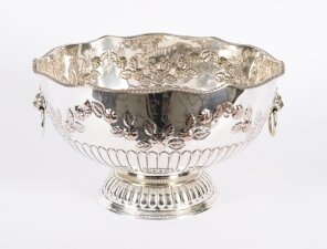 Antique Scottish Napier Clan Silver Plate on Copper wine Cooler 19th C
