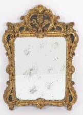 Antique French Giltwood Overmantel Rococo Mirror 18th Century 92x64cm