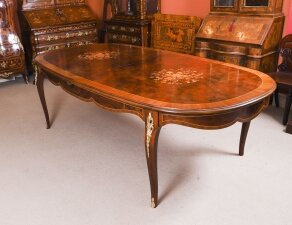 Antique 10ft French Louis Revival Ormolu Mounted dining table Circa 1920 Antique 10ft French Louis Revival Ormolu Mounted dining table Circa 1920