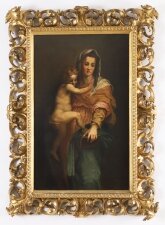 Antique Painting Madonna & Child Follower of Raphael 19th Century Antique Painting Madonna & Child Follower of Raphael 19th Century