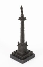 Antique French Grand Tour Bronze Model of Vendome Column 19thC