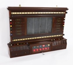 Antique Victorian Att Thurston Billiard Snooker and Life Pool Scoreboard 19thC