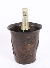 Antique French Copper Wine Champagne Cooler Early 20th Century