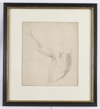 Antique Drawing on Paper Figural Study& 39 After Raphael Late19th C Antique Drawing on Paper Figural Study& 39 After Raphael Late19th C