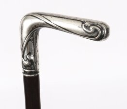 Antique French Silver Walking Cane Stick19th Century 90cm 36inch Antique French Silver Walking Cane Stick19th Century 90cm 36inch