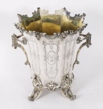 Antique Wine Cooler Champagne Ice Bucket Elkington, Mason & Co, dated 1849
