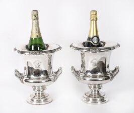Antique Pair Old Sheffield George III Wine Coolers Circa1780 18th C