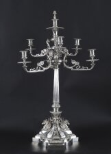 Antique 3ft 90cm Victorian Centrepiece Candelabra Elkington C1860 19th C
