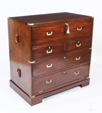Antique Victorian Military Teak Secretaire Chest of Drawers C1840 | Ref. no. L0001 | Regent Antiques