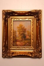 Oil Painting  A Country Walk in  Giltwood Frame | Ref. no. P0088 | Regent Antiques