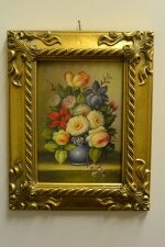 Oil Painting Flowers Giltwood Frame | Ref. no. P0301 | Regent Antiques