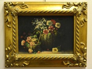 Oil Painting Flowers Giltwood Frame | Ref. no. P0321 | Regent Antiques