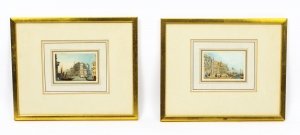 Antique Pair of  Miniature Watercolours by Samuel Prout Early 19th century | Ref. no. R0009 | Regent Antiques