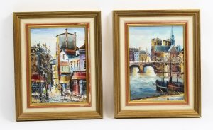 Pair Vintage Spanish Oil on Canvas Paintings Late 20th Century | Ref. no. R0019 | Regent Antiques