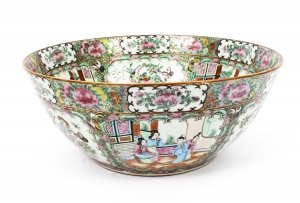 Antique Large Chinese Export Canton-Famille Rose Bowl C1850 19th Century | Ref. no. R0040 | Regent Antiques