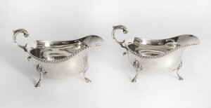 Antique  Pair Dunstan Plate Sauce boats by C.J.Vander Circa 1900 | Ref. no. X0018 | Regent Antiques