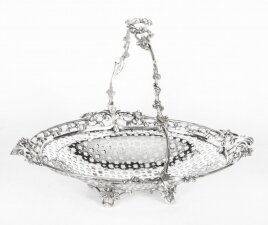 Antique Victorian Silver Plated Fruit Basket Samuel Godbehere Circa 1880 | Ref. no. X0062 | Regent Antiques