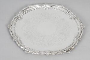Antique English Victorian Silver Plated Salver Barker Ellis 19th Century | Ref. no. X0077 | Regent Antiques