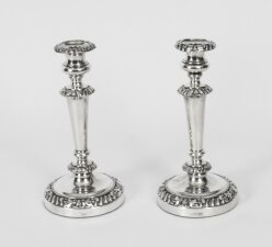 Antique Pair  Old Sheffield Silver Plated Candlesticks  Circa 1820 19th C | Ref. no. X0086 | Regent Antiques