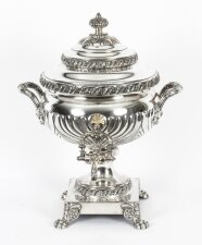 Antique Regency Old Sheffield Silver Plated Tea Urn Samovar C1820