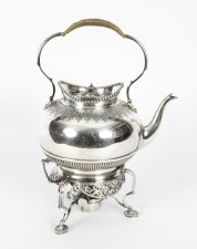 Antique Silver Plate Spirit Kettle on Stand by Elkington Dated 1845 19 th C | Ref. no. X0108 | Regent Antiques