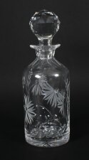 Vintage Cut Crystal Glass Decanter