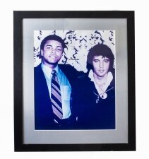 Magnificent Signed Autographed 16x20 Framed Photo of Muhammad Ali & Elvis COA | Ref. no. XYZ001 | Regent Antiques