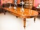 Bespoke Handmade 12ft Burr Walnut Marquetry Dining Table & 12 Chairs | Ref. no. 00917b | Regent Antiques