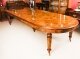 Bespoke Handmade 12ft Burr Walnut Marquetry Dining Table & 12 Chairs | Ref. no. 00917b | Regent Antiques