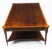Bespoke Contemporary Flame Mahogany Coffee Table With Two Drawers | Ref. no. 01078 | Regent Antiques