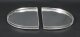 Vintage English Silver Plated 3 Piece Mirrored Plateau Tray 20th Century | Ref. no. 01359x | Regent Antiques