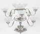 Silver Plate Cut Glass Surtout de Table Set | Silver Surtout de Table Set | Ref. no. 01361 | Regent Antiques