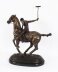 Bronze Sculpture Polo Player | Galloping Horse Bronze Sculpture | Ref. no. 01642 | Regent Antiques