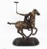 Bronze Sculpture Polo Player | Galloping Horse Bronze Sculpture | Ref. no. 01642 | Regent Antiques