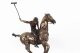 Bronze Sculpture Polo Player | Galloping Horse Bronze Sculpture | Ref. no. 01642 | Regent Antiques