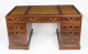 Vintage Flame Mahogany & Crossbanded Pedestal Desk 20th C | Ref. no. 01932a | Regent Antiques