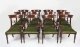 Vintage Set 12 English Regency Revival Bar Back Dining Chairs 20th C | Ref. no. 01968d | Regent Antiques