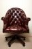 Bespoke English Hand Made Leather Directors Desk Chair Dark Brown | Ref. no. 02332 | Regent Antiques