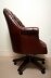 Bespoke English Hand Made Leather Directors Desk Chair Dark Brown | Ref. no. 02332 | Regent Antiques