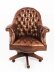 Bespoke English Hand Made Leather Directors Desk Chair Hazel | Ref. no. 02332a | Regent Antiques