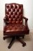 Bespoke English Hand Made Gainsborough Leather Desk Chair Chestnut | Ref. no. 02333B | Regent Antiques