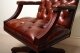 Bespoke English Hand Made Gainsborough Leather Desk Chair Chestnut | Ref. no. 02333B | Regent Antiques
