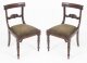 Vintage Pair Regency Revival Mahogany Bar Back Dining Chairs 20th C | Ref. no. 04232k | Regent Antiques