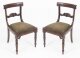 Vintage Pair Regency Revival Mahogany Bar Back Dining Chairs 20th C | Ref. no. 04232k | Regent Antiques