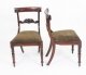 Vintage Pair Regency Revival Mahogany Bar Back Dining Chairs 20th C | Ref. no. 04232k | Regent Antiques